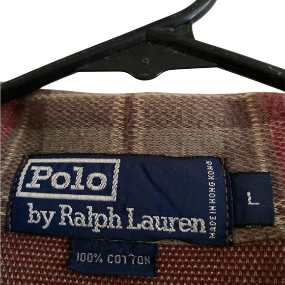 Ralph Lauren Men's Plaid Shirt - Red and Brown - Picture 3 of 6